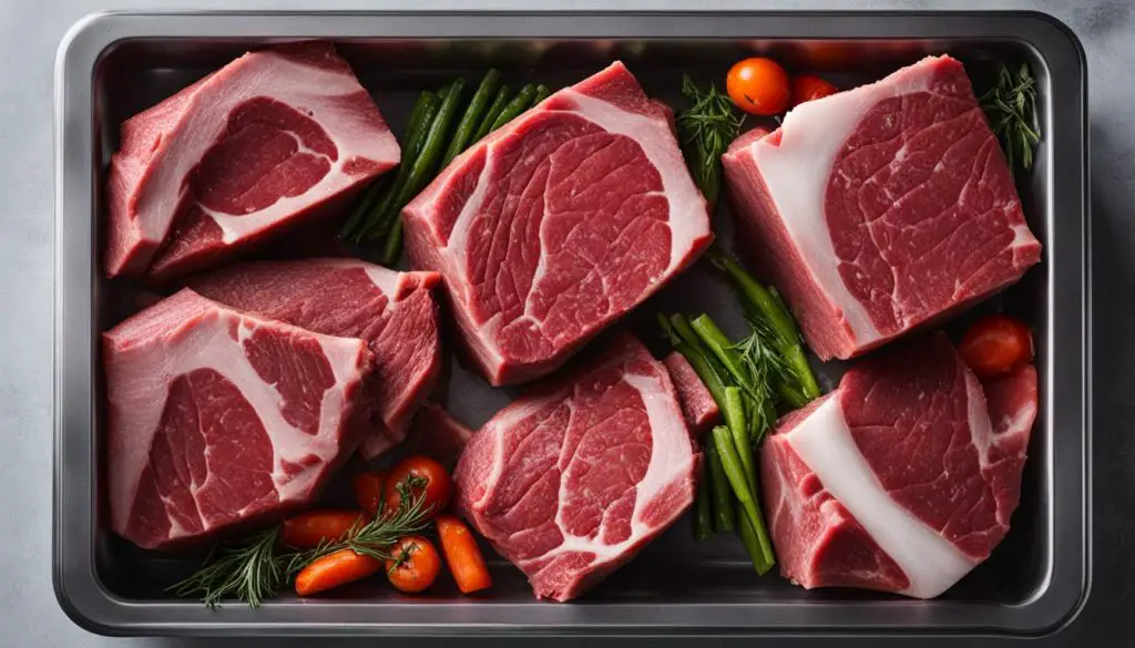 freezer storage for beef