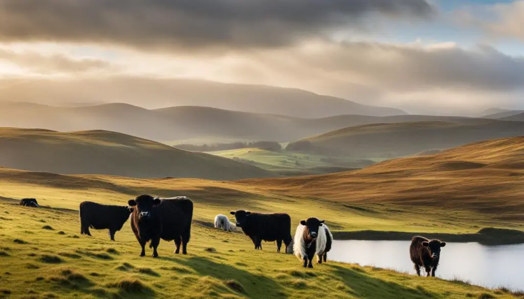 Belted Galloway Cattle in Scotland
