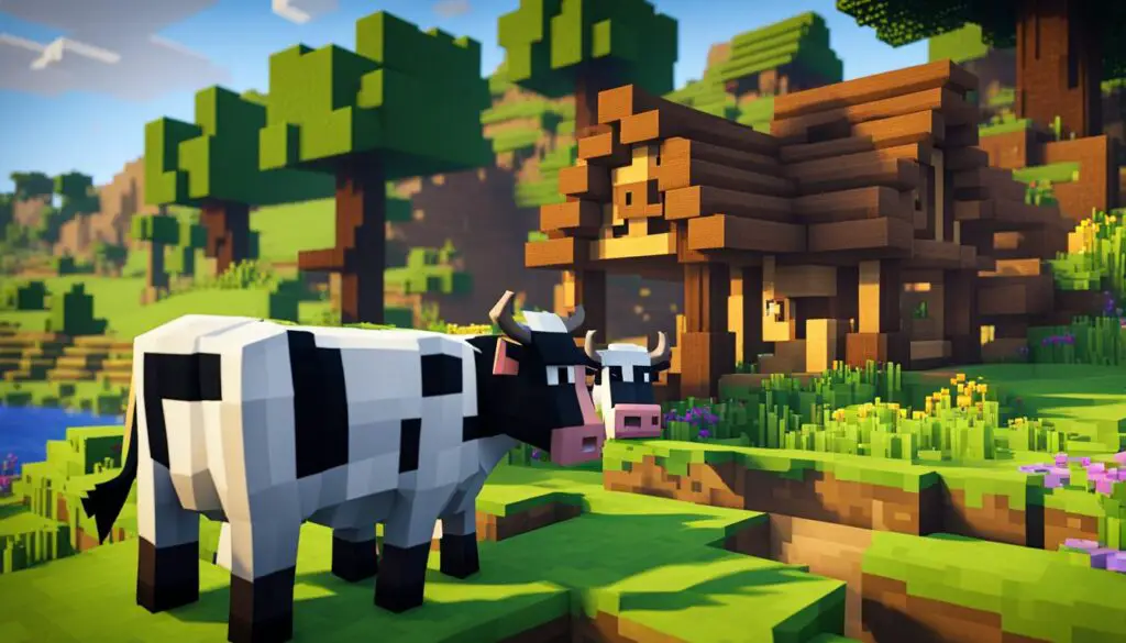 finding cows in minecraft