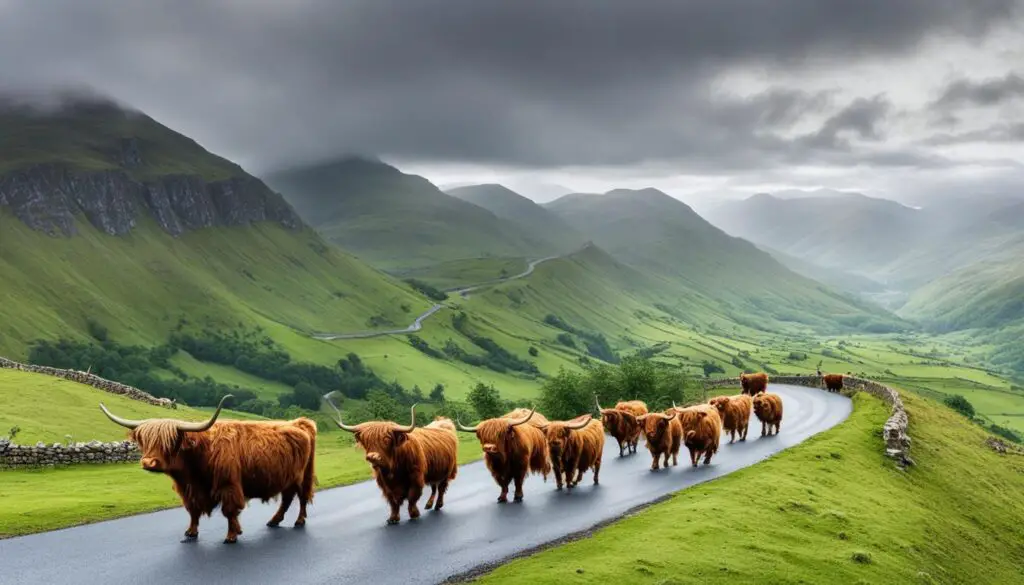 scotland highland cows viewing areas